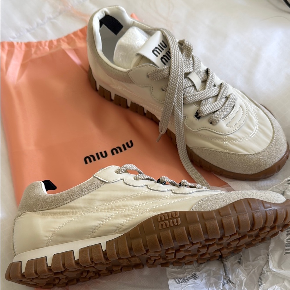Cream Sneakers